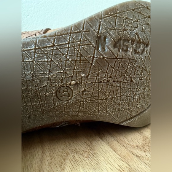 A.S. 98 Gene Boho Brown Leather Perforated Knee High Boots Size EU 37 | US 6.5-7 - Picture 4 of 14